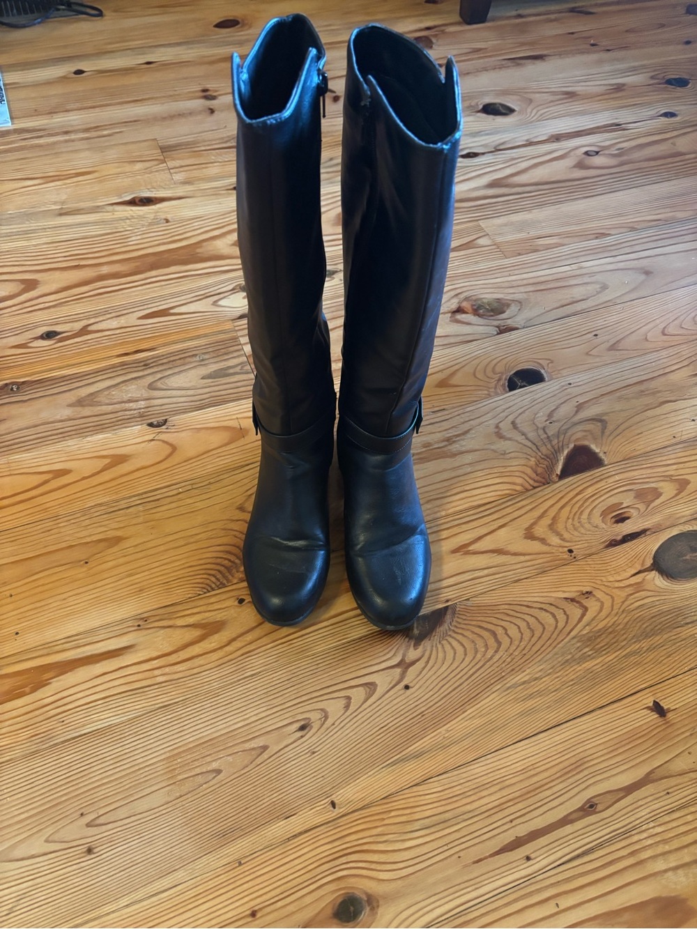 Nautica Black Over-the-Knee Riding Boots